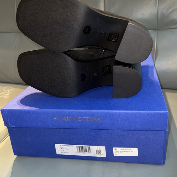 Stuart Weitzman NWT Women's Bethenny 80 Block Heel Booties - Picture 10 of 10